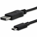 StarTech 3ft/1m USB C to DisplayPort 1.2 Cable 4K 60Hz - USB Type-C to DP Video Adapter Monitor Cable HBR2 - TB3 Compatible - Black