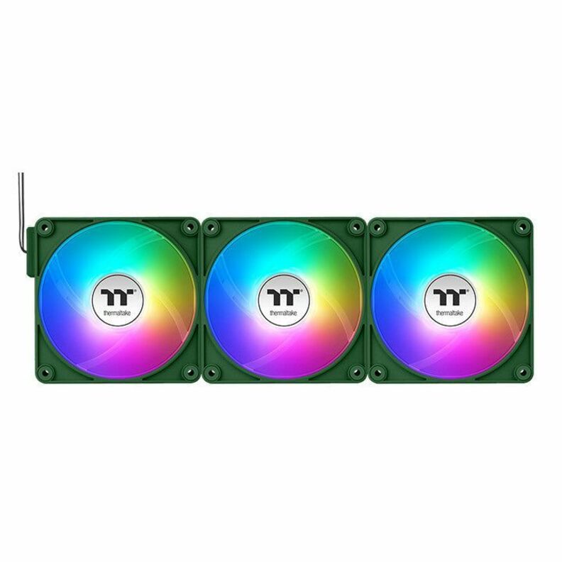 Thermaltake CT120 EX Reverse ARGB Sync PC Cooling Fan Racing Green (3-Fan Pack) - 3 Pack