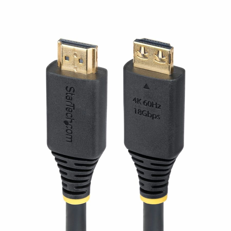 StarTech 6ft (1.8m) High Speed HDMI Cable with Gripping Connectors, 4K 60Hz/1440p 144Hz, 18Gbps, UHD HDMI Cord, TPE Jacket