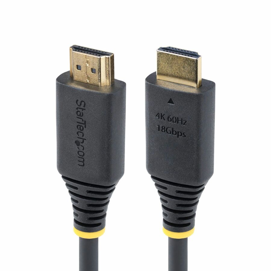 StarTech 1ft (30cm) High Speed HDMI Cable, 4K 60Hz/1440p 144Hz, 18Gbps, UHD HDMI 2.0 Cord, TPE Jacket