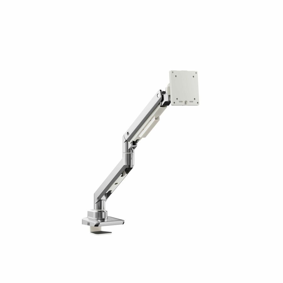 Alogic FLUX Mounting Arm for Monitor, Curved Screen Display, Flat Panel Display - Chrome, White