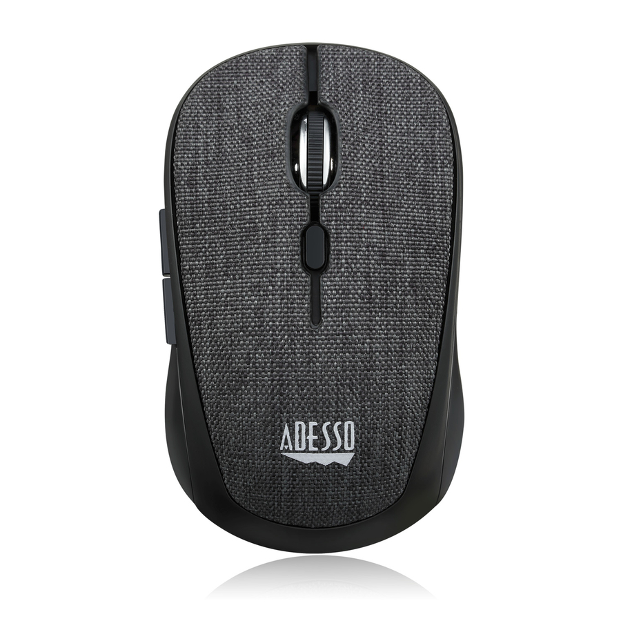 Adesso iMouse S80B - Wireless Fabric Optical Mini Mouse (Black)