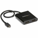 StarTech USB-C to Dual HDMI Adapter, USB Type-C Multi-Monitor MST Hub, Dual 4K 30Hz HDMI Laptop Display Extender/Splitter, Windows
