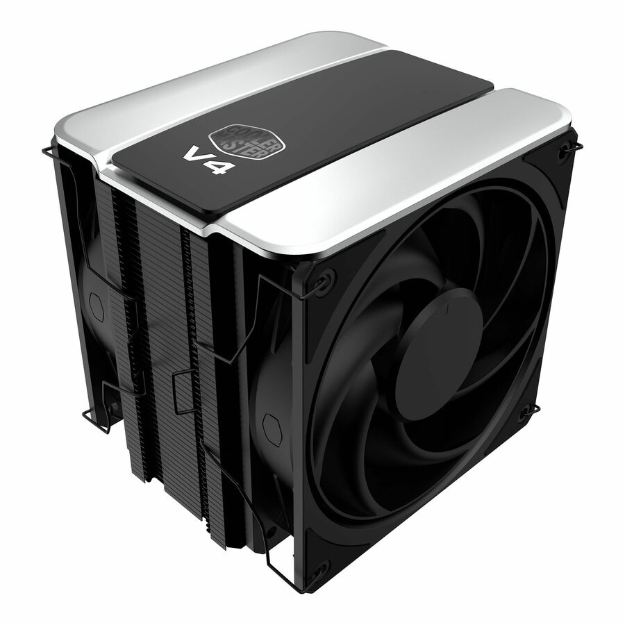 Cooler Master V4 Alpha 3DHP CPU Air Cooler - Patented 3D Heat Pipe Technology, Dual 120mm PWM High Airflow Fans, Quiet Cooling & Easy Installation, AMD AM5/AM4 & Intel LGA 1851/1700, Black