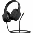 MAXCases Extreme Headphones w/braided cable, no microphone, 3.5mm connector (Black)