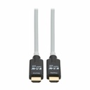 Eaton Tripp Lite series High-Speed Armored HDMI Fiber Active Optical Cable HDMI 2.1 8K 60 Hz 48 Gbps HDR M/M Black 20M
