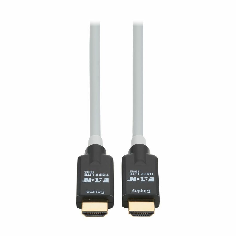 Eaton Tripp Lite series High-Speed Armored HDMI Fiber Active Optical Cable HDMI 2.1 8K 60 Hz 48 Gbps HDR M/M Black 10M