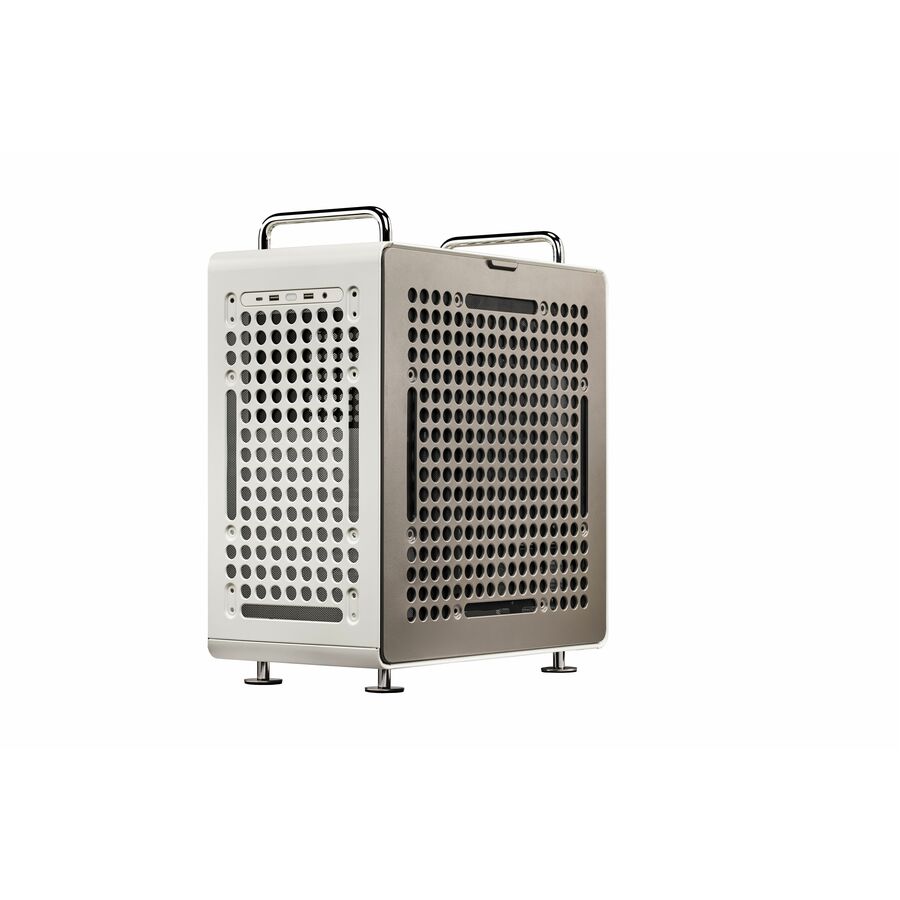 Cooler Master QUBE 540 ATX Mid-Tower PC Case - Highly Customizable Modular Computer Chassis with Movable I/O Panel, Multi-Position PSU Mount, Tempered Glass Panel & Portable Handles - Moonstone