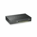 ZYXEL GS2220-10HP 8-Port Gigabit L2+ Managed and Nebula Pro Cloud Managed Switch | 8 PoE+ Ports at 180W with 2 SFP Uplinks