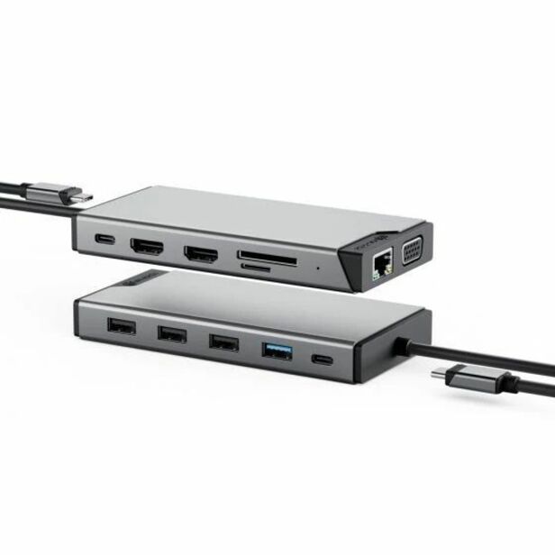 Alogic DV3 12-in-1 USB-C Dual Display Mini Dock