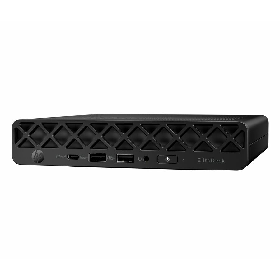 HP EliteDesk 8 G1i Desktop Computer - Intel Core Ultra 7 265T - vPro Technology - 16 GB - 512 GB PCI Express NVMe SSD - Mini PC - Jack Black