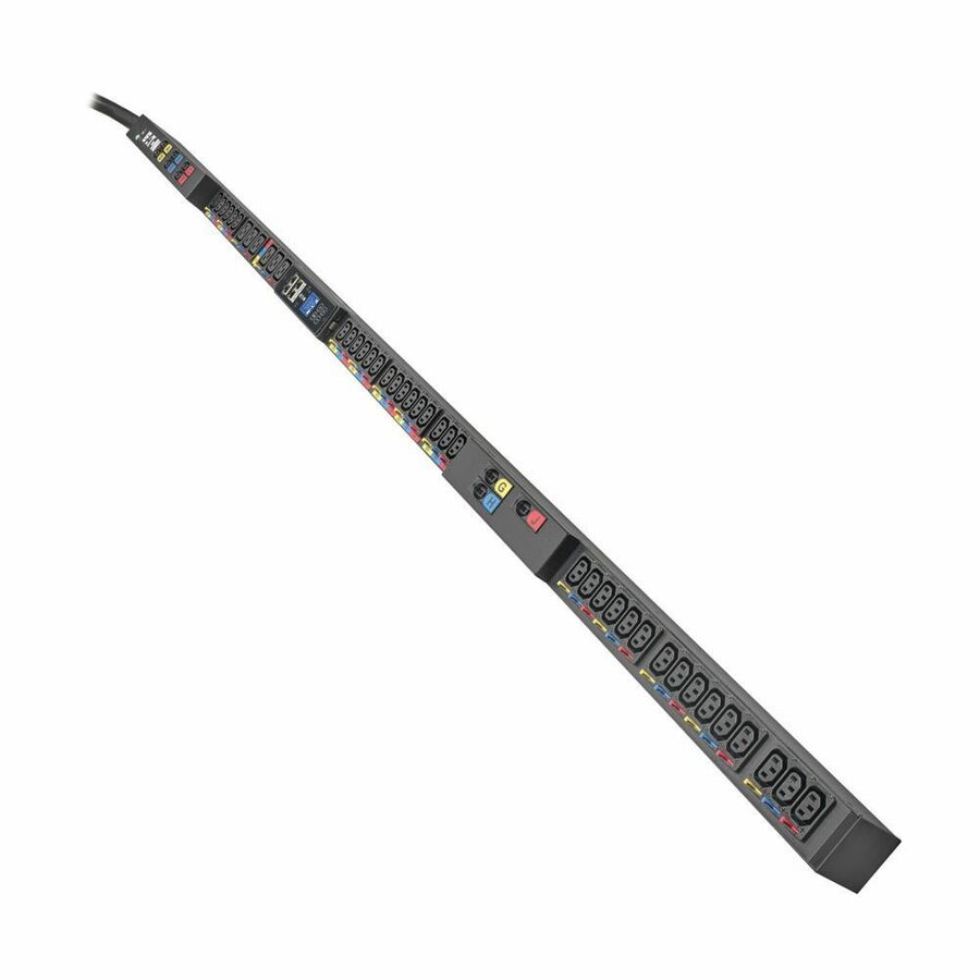 Eaton 3-Phase Managed HDX Rack PDU G4 240/415V 42 Outlets 36 C13+6 C19 60A 35kW 560P6W Input 10ft Cord 0U Vertical TAA