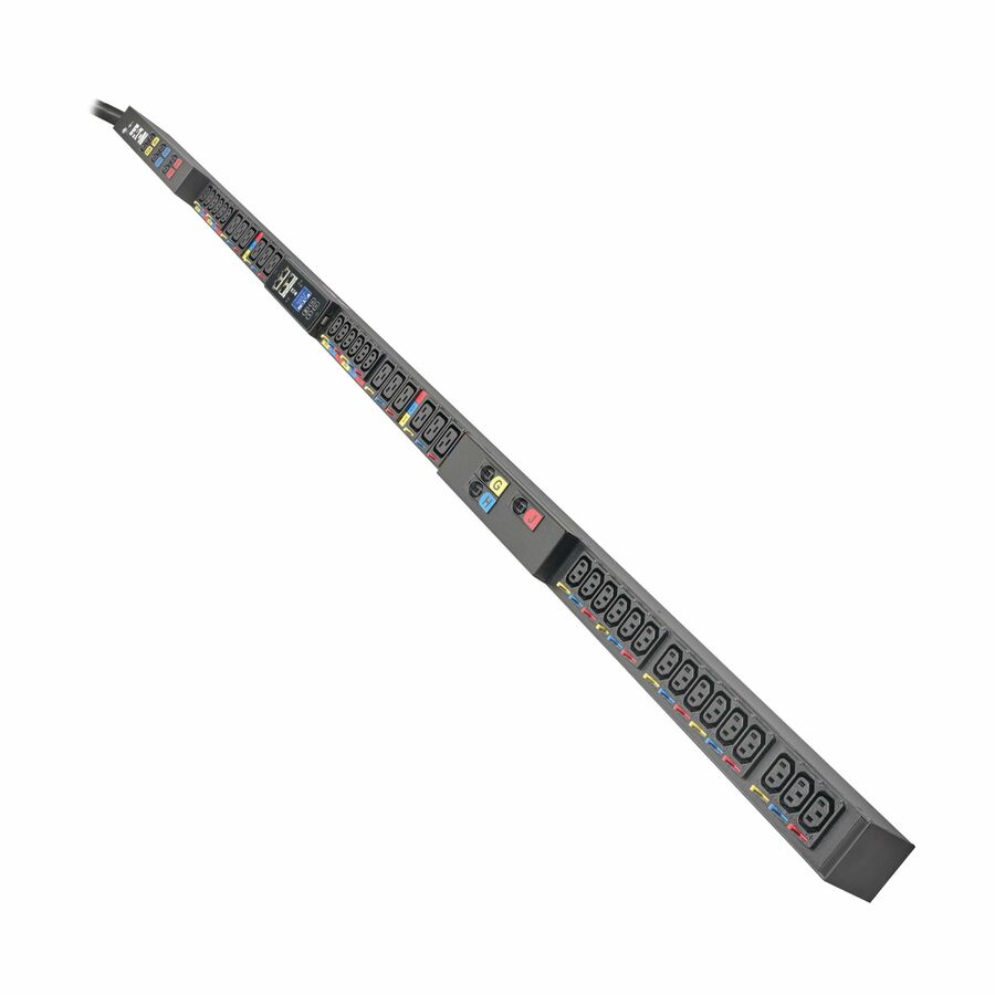 Eaton 3-Phase Managed HDX Rack PDU G4 240/415V 39 Outlets 27 C13+12 C19 60A 35kW 560P6W Input 10ft Cord 0U Vertical TAA
