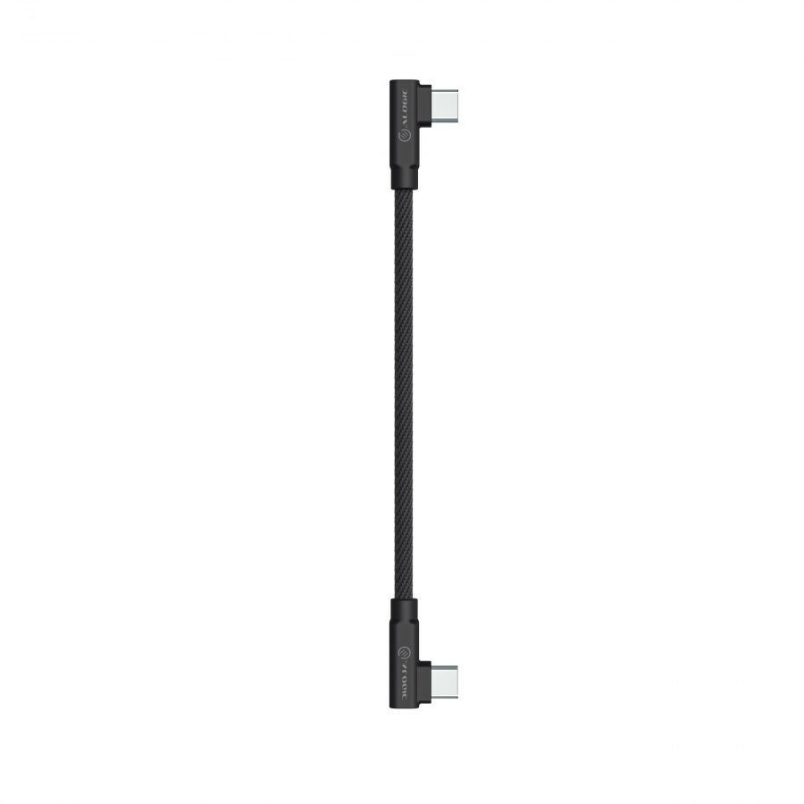 Alogic Elements Pro Right-Angle USB-C to Right Angle USB-C Cable