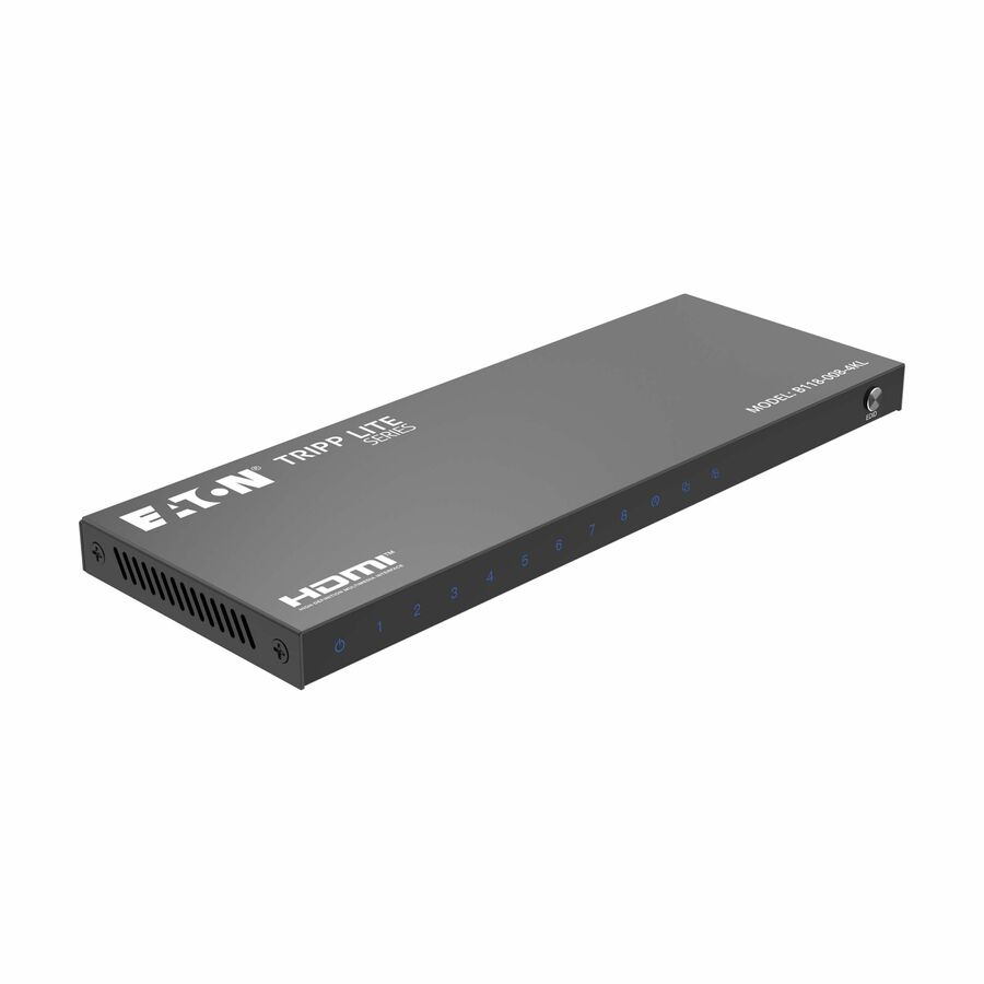 Eaton Tripp Lite series 8-Port HDMI Splitter - 4K 60 Hz HDR10 Multi-Resolution Output Push-Button EDID Control