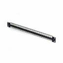 StarTech 48 Port 1U Blank Keystone Patch Panel, Rackmount Cat6 Patch Panel for RJ45 STP Ethernet Network Jacks