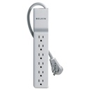 Belkin 6 Outlet Home/Office Surge Protector -Rotating plug - 8 foot cord - White -720 Joules