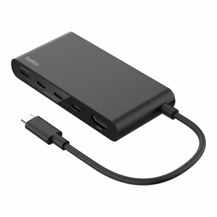 Belkin 5-Port USB-C Hub - USB-C to 4x USB-C, 1x4K HDMI - 10 Gbps - 100W - Docking Station - Black