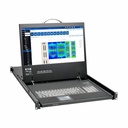 Tripp Lite by Eaton 1U Rack-Mount Console with 19 in. LCD 1920 x 1080 (1080p) DVI or VGA Video TAA