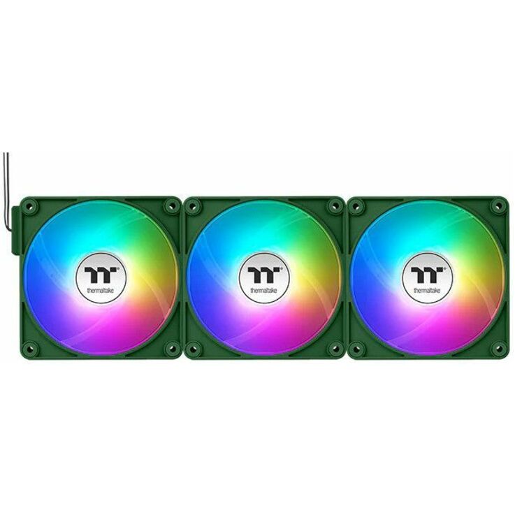 Thermaltake CT140 EX Reverse ARGB Sync PC Cooling Fan Racing Green (3-Fan Pack) - 3 Pack