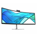 HP 549pm 49" Class Webcam Dual Quad HD (DQHD) Curved Screen LED Monitor - 32:9 - Black, Silver