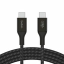Belkin 240W USB-C to USB-C Cable - Nylon, Braided - M/M - 3.3ft/1m - Black