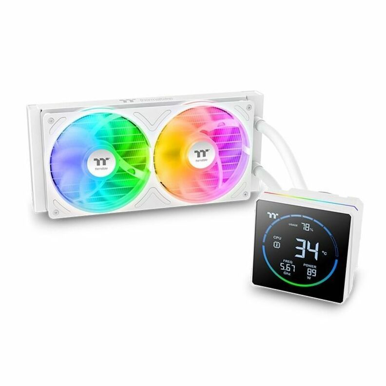 Thermaltake TH240-S V3 ARGB Sync Snow Edition Cooling Fan/Radiator/Water Block/Pump