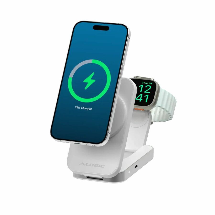 Alogic Flip 2-in-1 Qi2 Fast Wireless Charging Stand