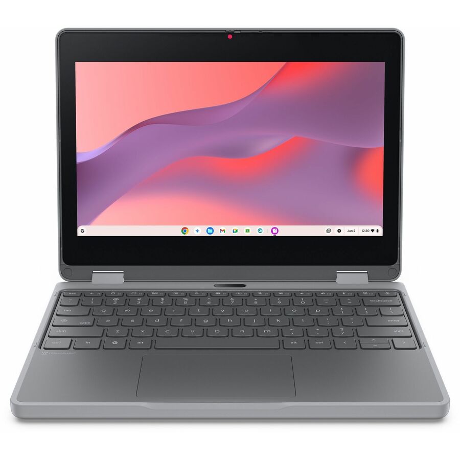 Lenovo Chromebook 500e Gen 5 M89 83TA0004US 12.2" Touchscreen Convertible 2 in 1 Chromebook - WUXGA - MediaTek - 8 GB - 64 GB Flash Memory - English (US) Keyboard - Luna Gray