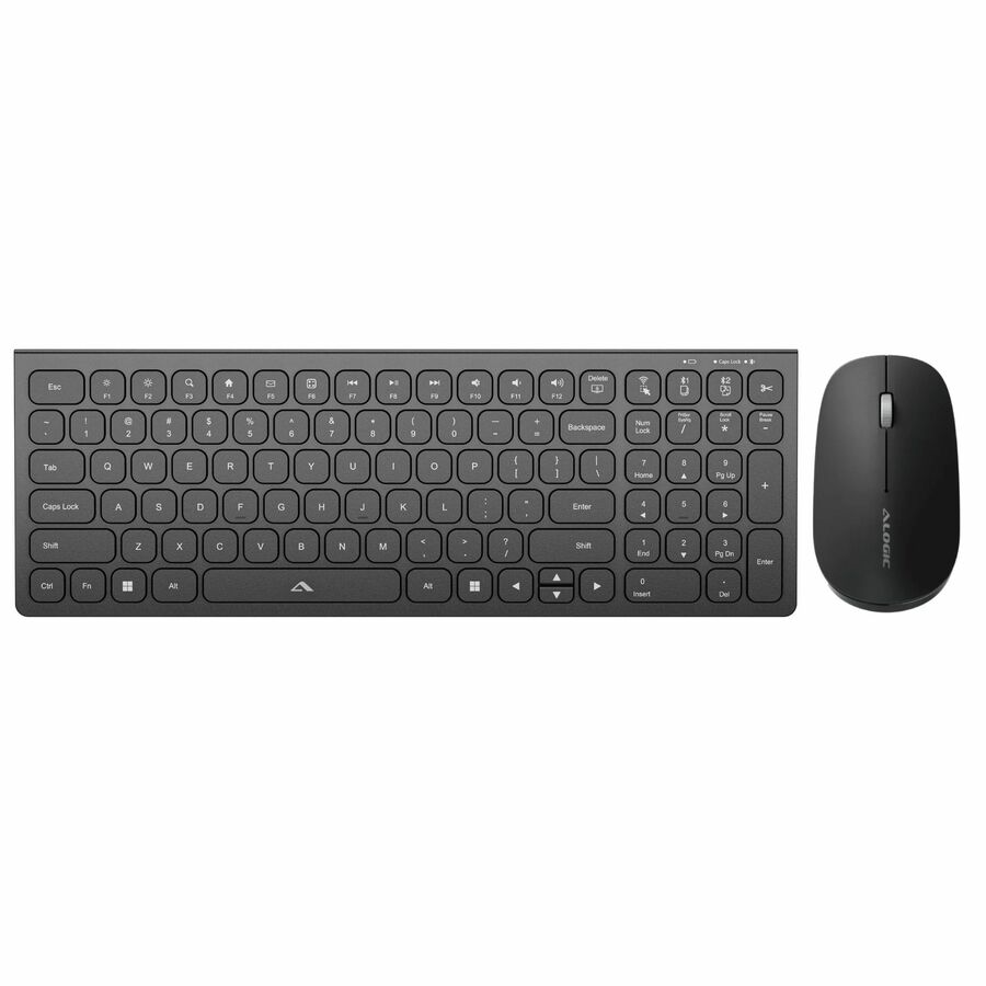 Alogic Echelon USB-C Compact Rechargeable Wireless Mouse and Keyboard Combo for Windows