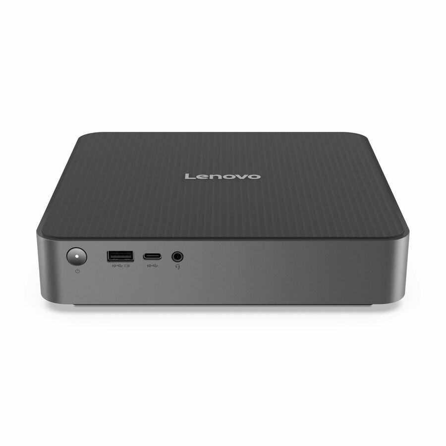 Lenovo IdeaCentre Mini 01Q8X10 91B6001PUT Desktop Computer - Qualcomm Snapdragon X X1-26-100 - 32 GB - 512 GB PCI Express NVMe 4.0 x4 SSD - Tiny - Luna Gray