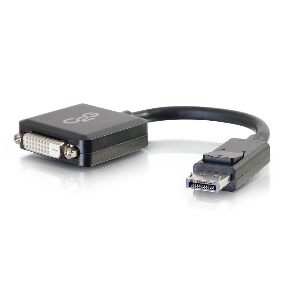 C2G 8in DisplayPort to DVI-D (Single-Link) Adapter Converter - M/F