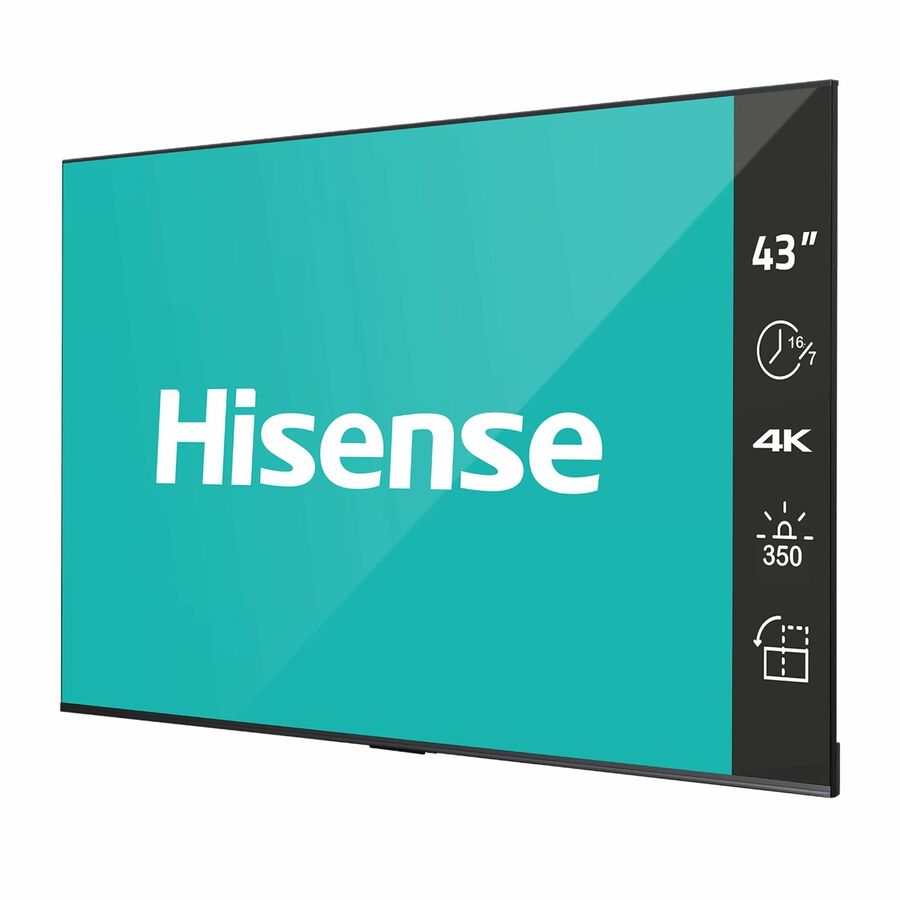 Hisense 43DP30FE 4K UHD Digital Signage Display - 16/7 Operation