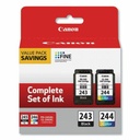 Canon PG-243 / CL-244 Original Inkjet Ink Cartridge - Value Pack - Black, Color Pack