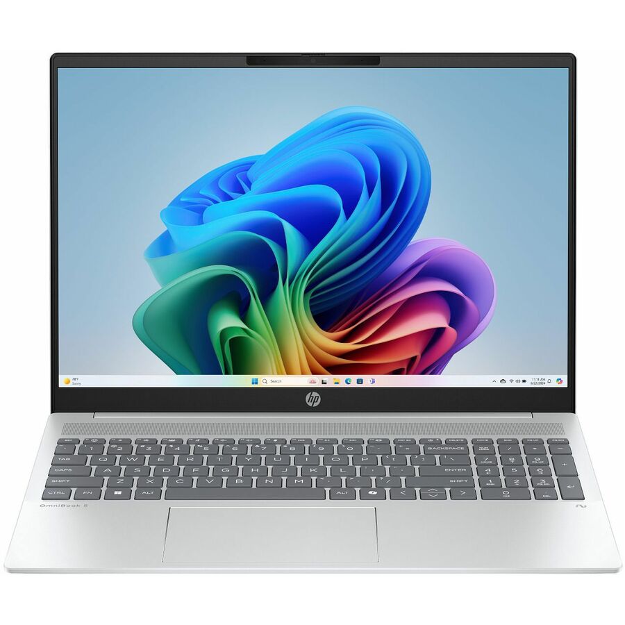 HP OmniBook 5 16-ag1000 16-ag1017cl 16" Copilot+ PC Notebook - 2K - AMD Ryzen AI 7 Ryzen AI 300 Series 350 - 16 GB - 1 TB SSD - Glacier Silver Aluminum