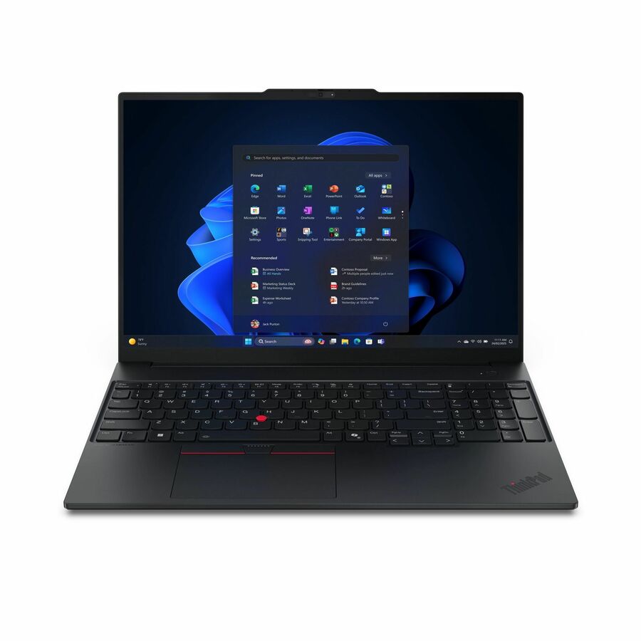 Lenovo ThinkPad E16 Gen 3 21ST0004US 16" Notebook - WUXGA - AMD Ryzen 7 250 - 16 GB - 512 GB SSD - English Keyboard - Black