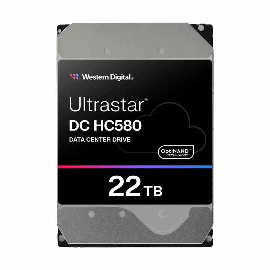 WD Ultrastar DC HC580 WUH722422AL5204 22 TB Hard Drive - 3.5" Internal - SAS - Conventional Magnetic Recording (CMR) Method