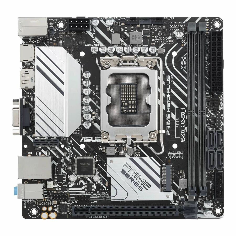 Asus Prime H610I-PLUS-CSM Desktop Motherboard - Intel H610 Chipset - Socket LGA-1700 - Mini ITX