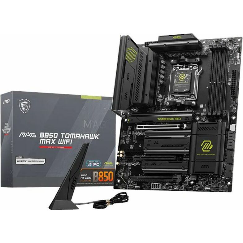 MSI MAG B850 TOMAHAWK MAX WIFI - B850TMAHAWKWIFI - ATX Gaming Motherboard - AM5 - B850 Chipset