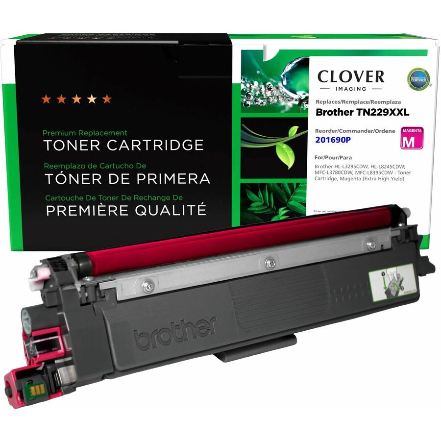 Clover Remanufactured Extra High Yield Magenta Toner Cartridge for Brother TN229XXLM