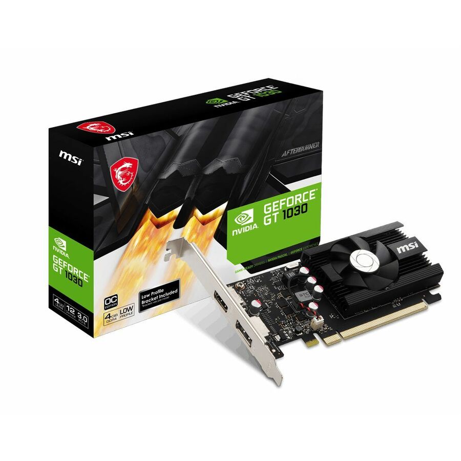 MSI GT1030 4GD4H LP OC PCI-E NVidia GPU Low profile 4GB DDR4 VRAM