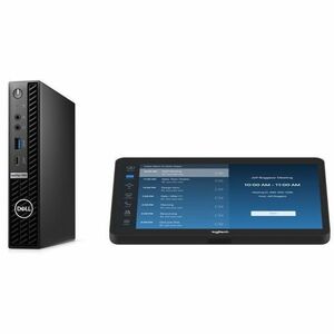 Logitech BASE Zoom Rooms (no AV) with Tap + Dell Optiplex