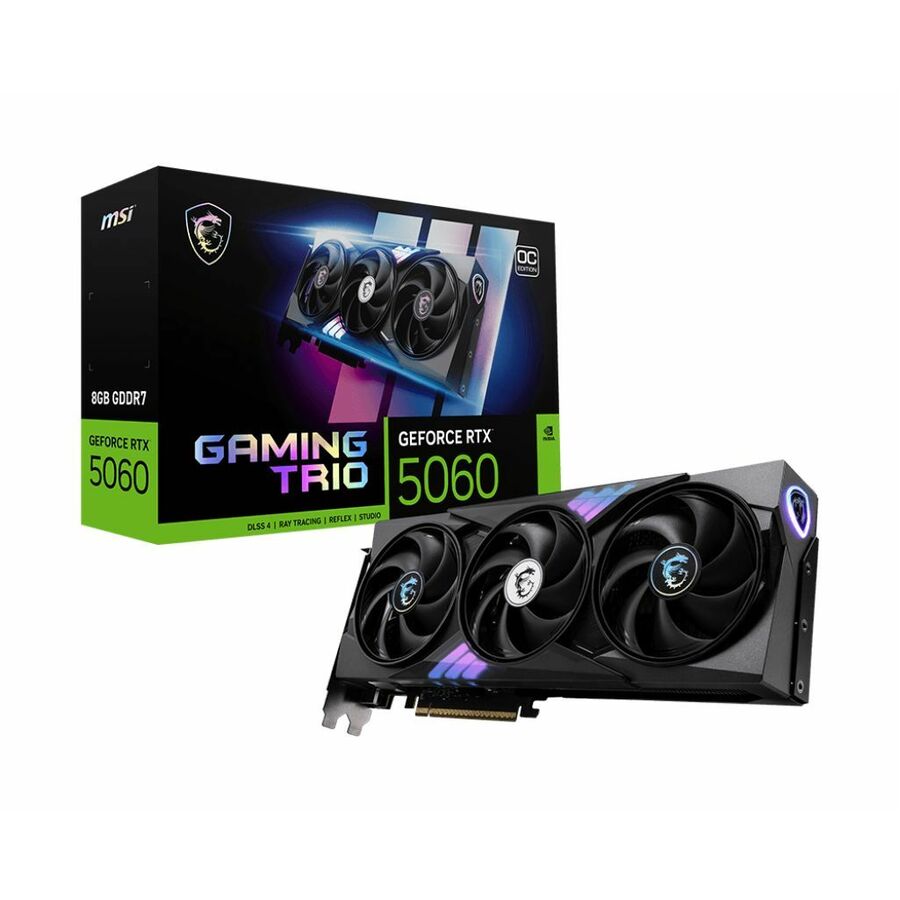 MSI GeForce RTX™ 5060 8G GAMING TRIO OC - G5060-8GTCW - 8GB GDDR7 - DisplayPort - HDMI