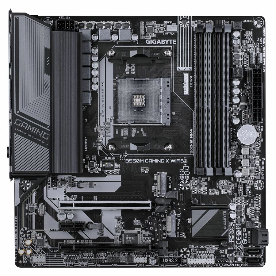 GIGABYTE Ultra Durable B550M GAMING X WIFI6 Gaming Desktop Motherboard - AMD B550 Chipset - Socket AM4 - Micro ATX