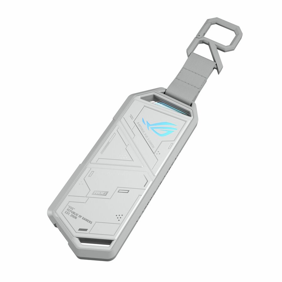 Asus ROG Strix Arion ESD-S1C/WHT/G/AS// Drive Enclosure PCI Express NVMe, M.2 - USB 3.2 (Gen 2) Type C Host Interface External - Moonlight White