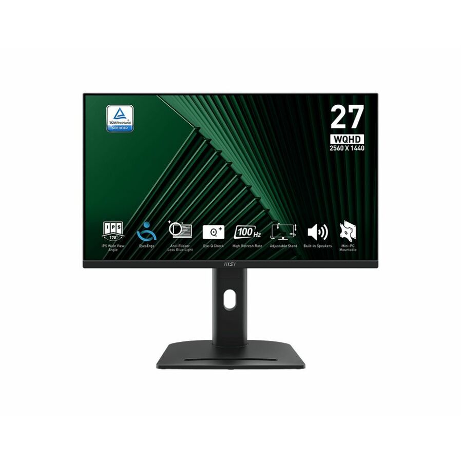 MSI Pro PRO MP275QPG 27" Class WQHD LCD Monitor - 16:10 - Matte Black