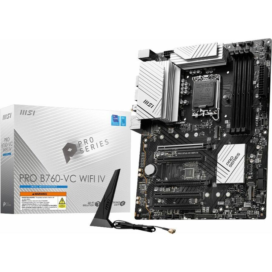 MSI B760-VC WIFI IV Gaming Desktop Motherboard - Intel B760 Chipset - Socket LGA-1700 - ATX