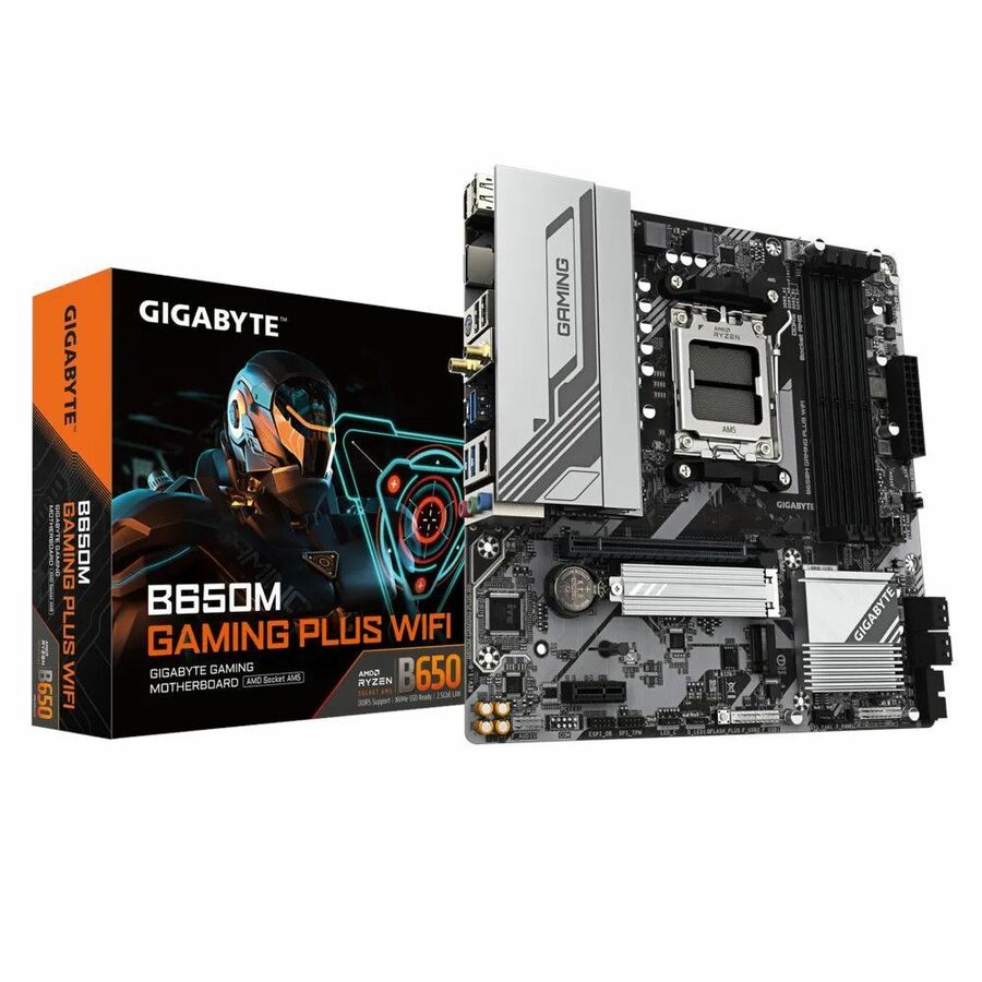 GIGABYTE Ultra Durable B650M GAMING PLUS WIFI Gaming Desktop Motherboard - AMD B650 Chipset - Socket AM5 - Micro ATX