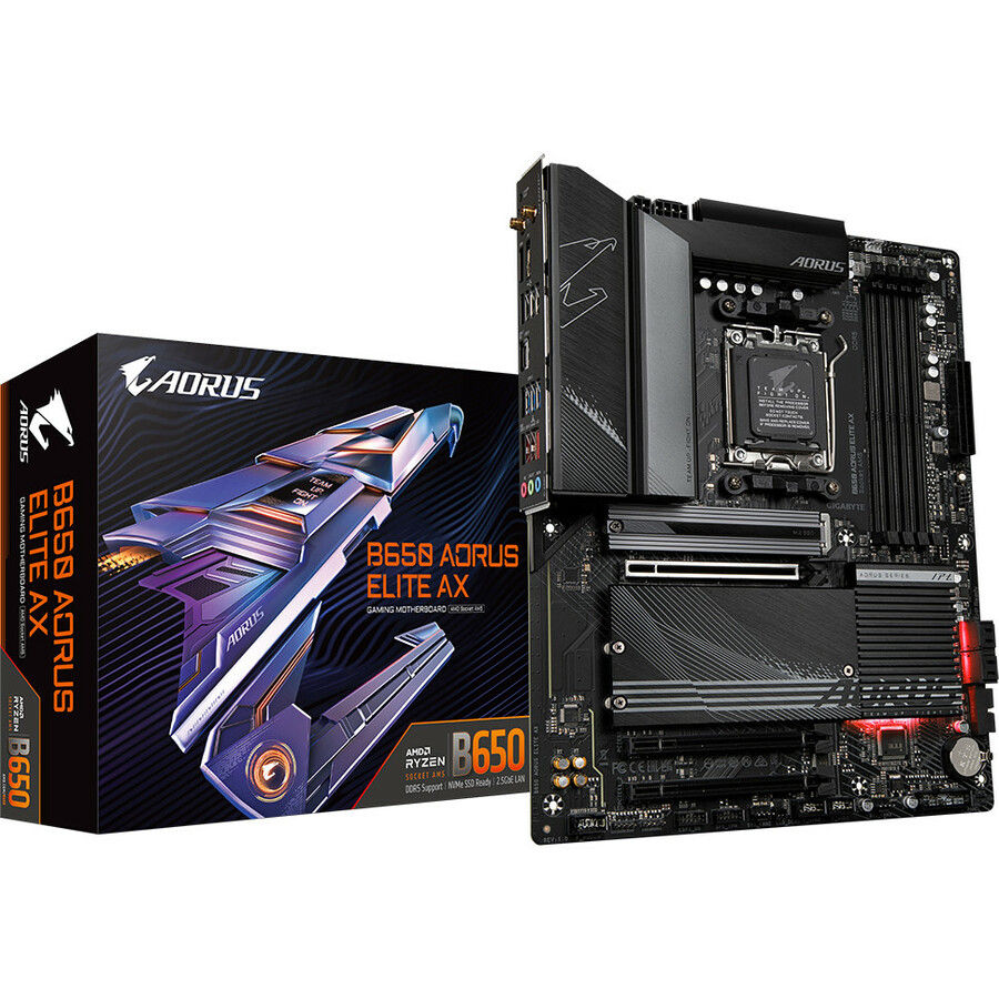 GIGABYTE B650 ELITE AX Gaming Desktop Motherboard - AMD B650 Chipset - Socket AM5 - ATX