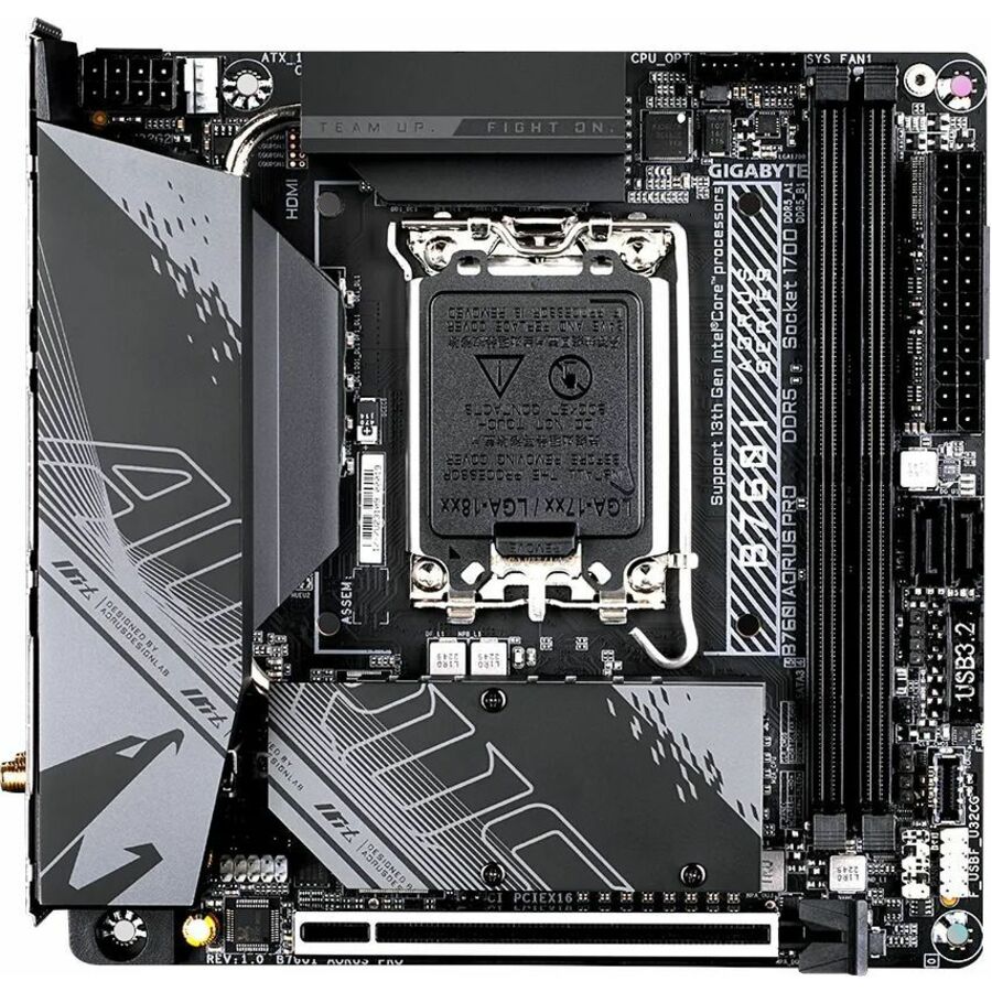 GIGABYTE B760I AORUS PRO Gaming Desktop Motherboard - Intel B760 Chipset - Socket LGA-1700 - Mini ITX